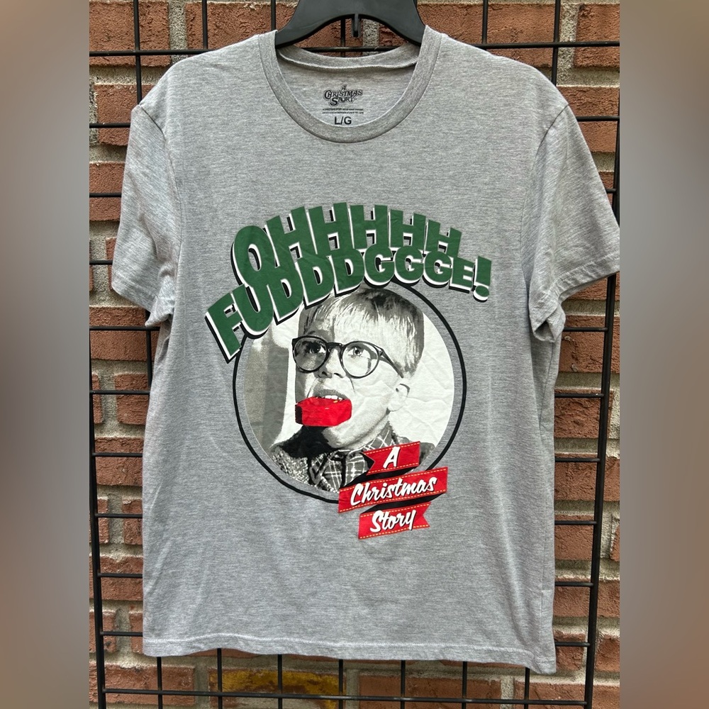 A Christmas Story Gray Graphic T-Shirt